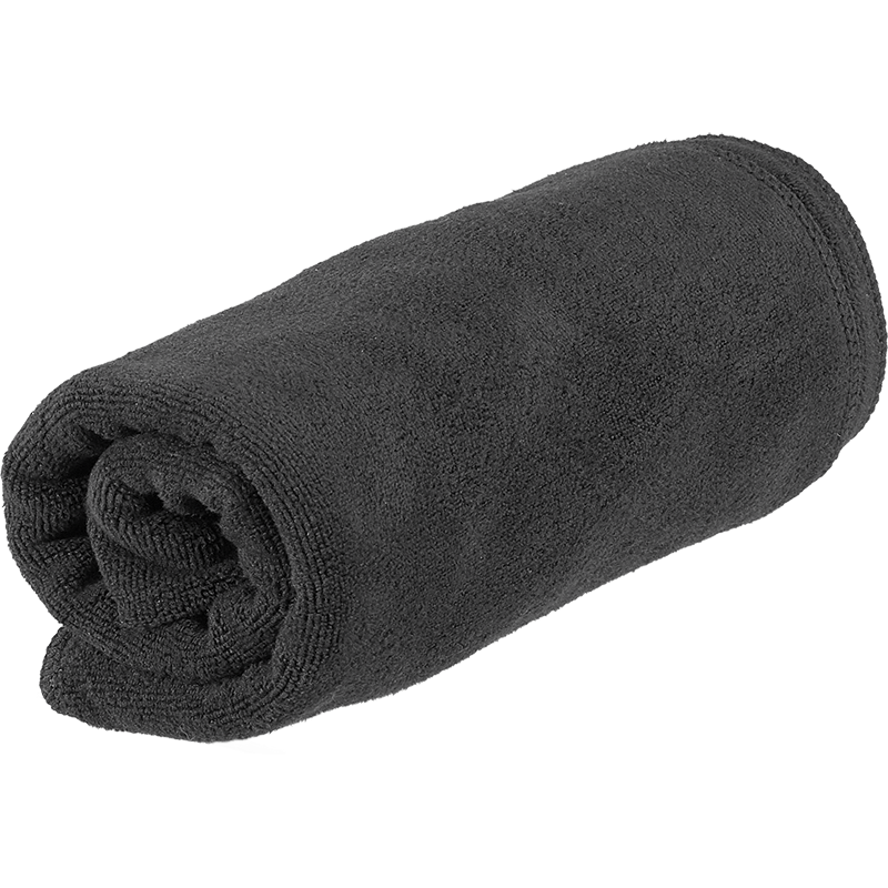 SIBEL Microfiber Handdoeken Zwart 12st