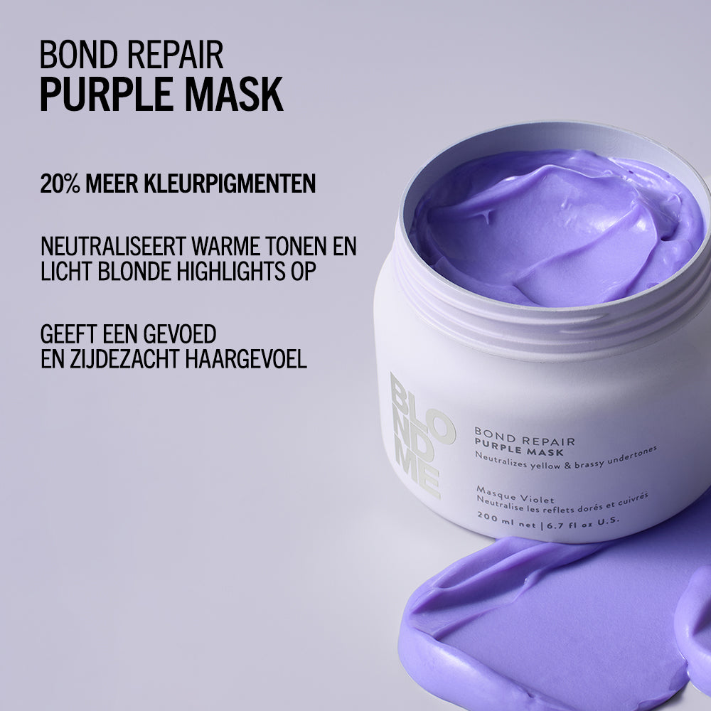 Schwarzkopf Professional BlondMe Bond Repair Purple Mask