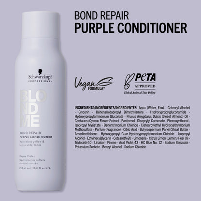 Schwarzkopf Professional BlondMe Bond Repair Purple Conditioner 250ml