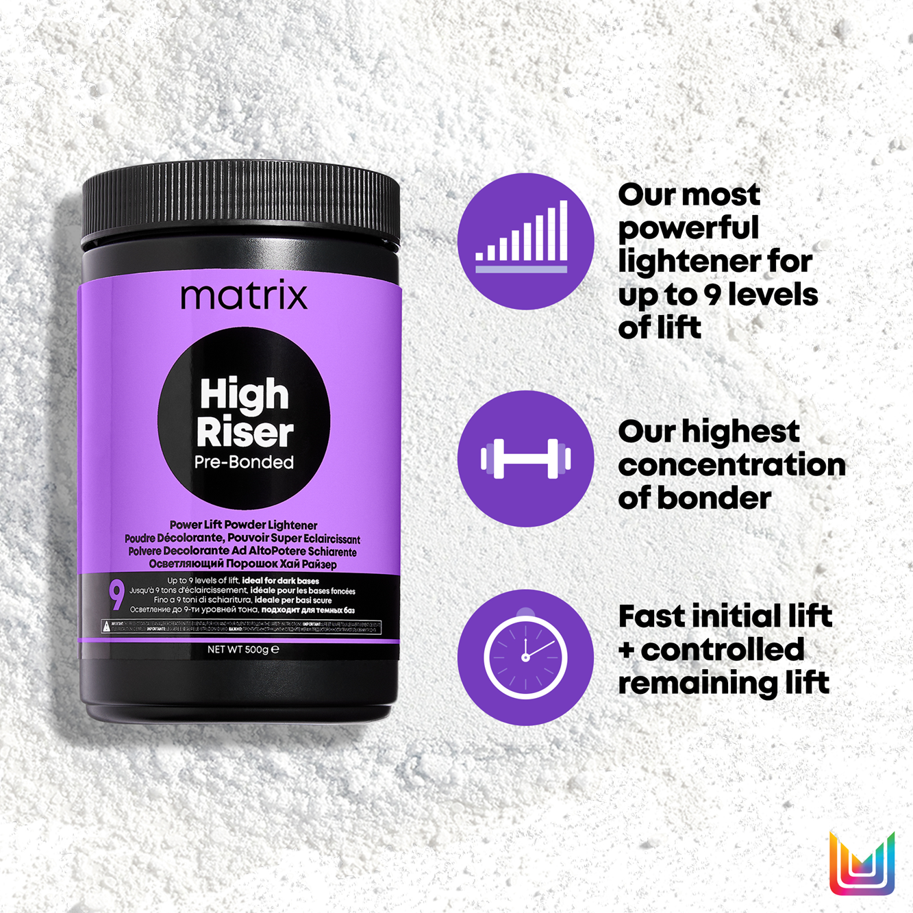 Matrix High Riser Pre-Bonded Powder Lightener 9 500g