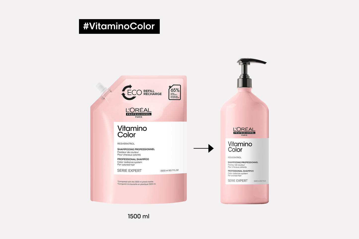 L’Oréal Professionnel Serie Expert Vitamino Color Shampoo Refill 1500ml